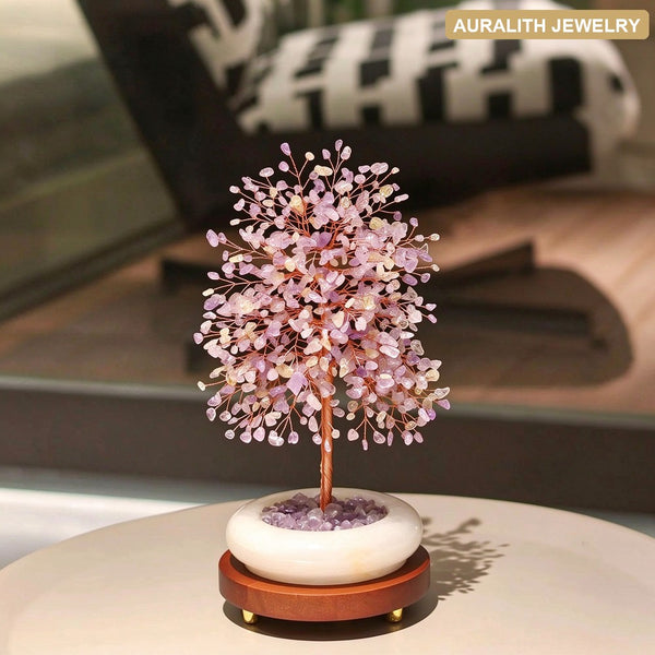 NaturalJadeAmethystMoney TreeDecorPremiumDecorationWealth AttractingHome Blessing