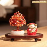 JadeRed AgateCrystalMoney TreeLiving RoomEntrywayDecorDecorationUniqueHousewarmingGift
