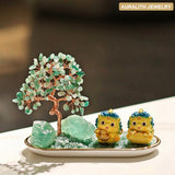 NaturalAventurineCrystalMoney TreeLiving RoomEntrywayDecorationPixiuDecorHome BlessingHousewarmingGift