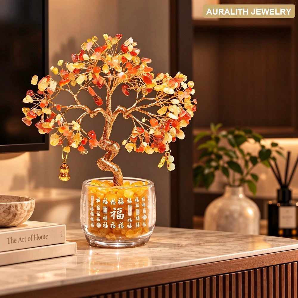 CitrineAgateMoney TreeLiving RoomWealth AttractingDecorOfficeDesktopDecoration