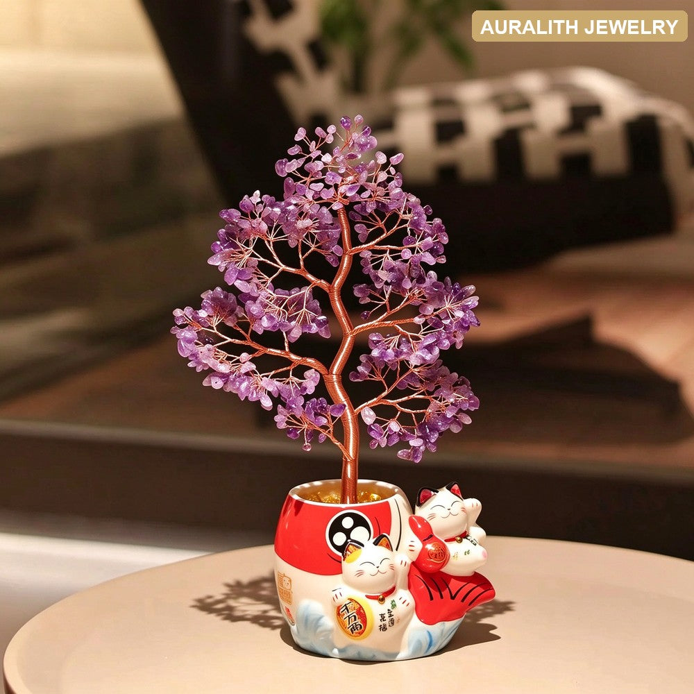 AmethystMoney TreeTV StandDecorationDecorLiving Room2026 New ArrivalLight LuxuryPremiumHousewarmingGrand OpeningGift