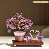 NaturalAmethystMoney TreeLiving RoomEntrywayTV StandHome DecorSwanDecorPremiumHousewarmingGift