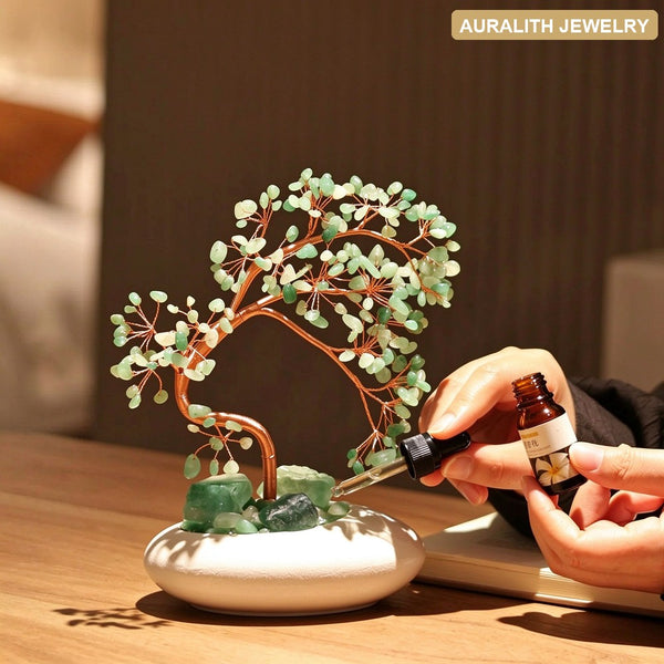 NaturalAventurineCrystalMoney Tree2026 New ArrivalDecorCreativeHome DecorHousewarmingGift