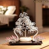 Aquamarine Swan Money Tree Large