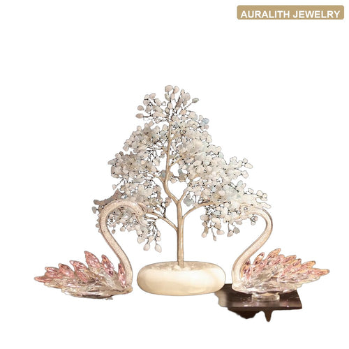 Aquamarine Swan Money Tree Large