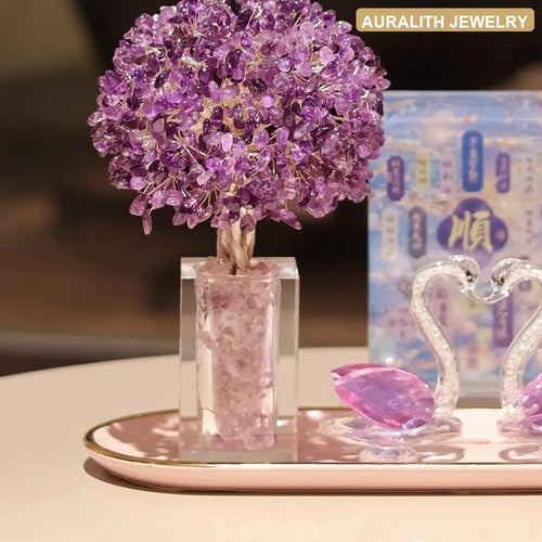 NaturalAmethystMoney TreeLiving RoomTV StandSwanDecorGrand OpeningHousewarmingGift