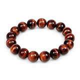 Red Tiger's Eye Beaded Bracelet