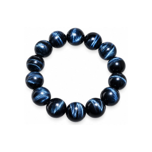 Midnight Clarity Blue Tiger’s Eye Bracelet — Confidence & Clarity Crystal Jewelry