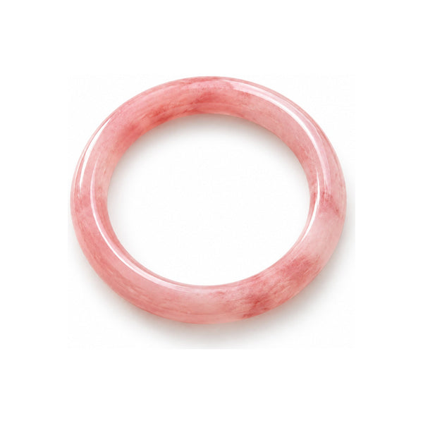 Peach Blossom Quartzite Jade Bangle