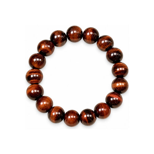 Red Tiger's Eye Beaded Bracelet