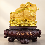 Golden Three-Legged Money Frog Fortune Ornament