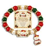 Christmas Wish Beaded Bracelet — With Holiday Message Card