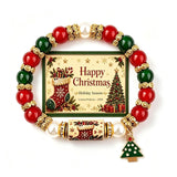 Christmas Wish Beaded Bracelet — With Holiday Message Card
