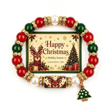 Christmas Wish Beaded Bracelet — With Holiday Message Card