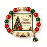 Christmas Wish Beaded Bracelet — With Holiday Message Card