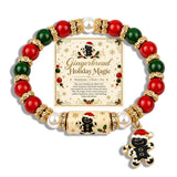 Christmas Wish Beaded Bracelet — With Holiday Message Card