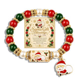 Christmas Wish Beaded Bracelet — With Holiday Message Card