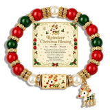 Christmas Wish Beaded Bracelet — With Holiday Message Card