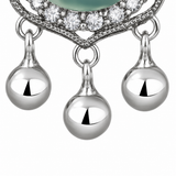 Sand Gold Enamel Gourd Pendant — Fortune & Health Blessing Necklace