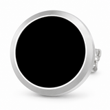 Midnight Circle Ohrstecker — Minimalistischer, dunkler Designerschmuck