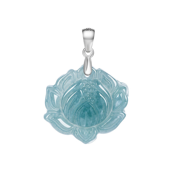Blue Lotus Pendant Necklace — Serenity & Spiritual Awakening Jewelry