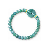 Blue Green Ring Natural Stone Bead Bracelet