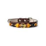 Halsband für Haustiere mit Golden Halo Natursteinperlen