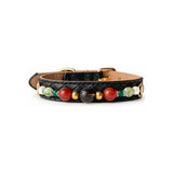 Forest Berry Natural Stone Beaded Pet Collar