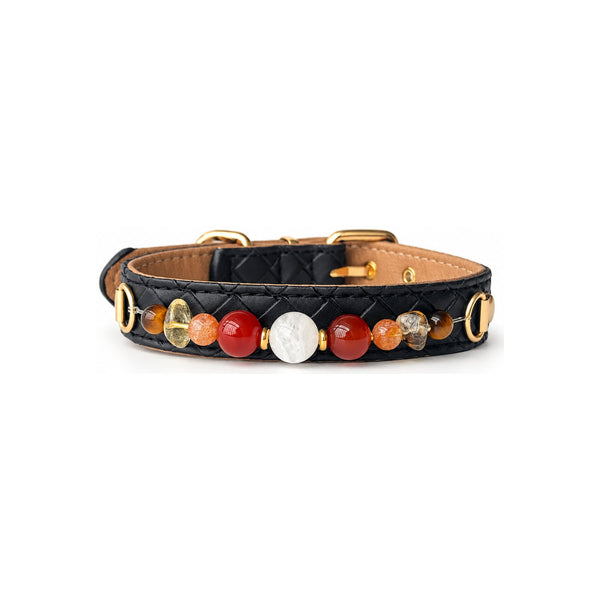 Sage Mist Natural Stone Beaded Pet Collar