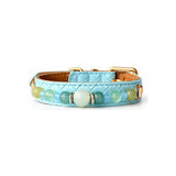 Seafoam Moon Natural Stone Beaded Pet Collar
