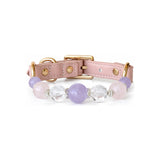 Storm Cloud Natural Stone Beaded Pet Collar
