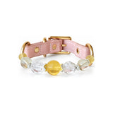 Golden Arc Natural Stone Beaded Pet Collar