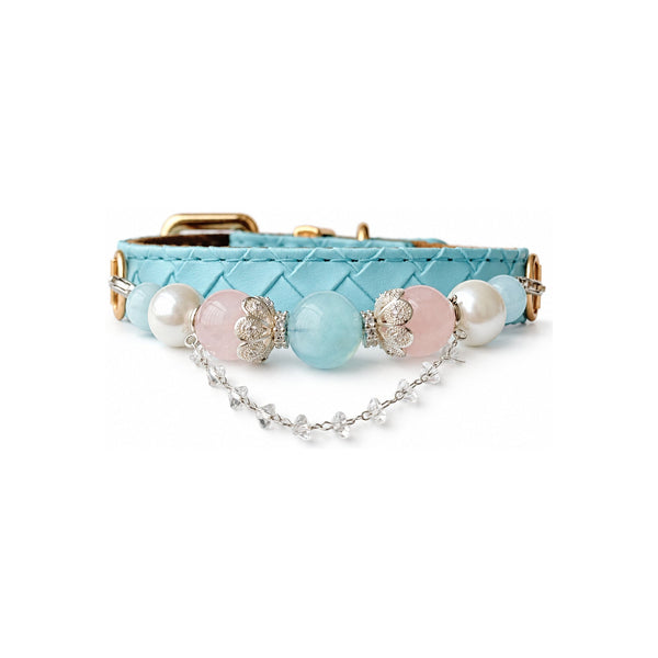 Pearl Tiara Natural Stone Beaded Pet Collar