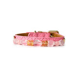 Pink Sunlight Natural Stone Beaded Pet Collar
