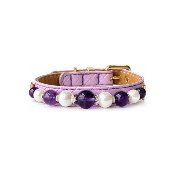 Forest Dew Natural Stone Beaded Pet Collar
