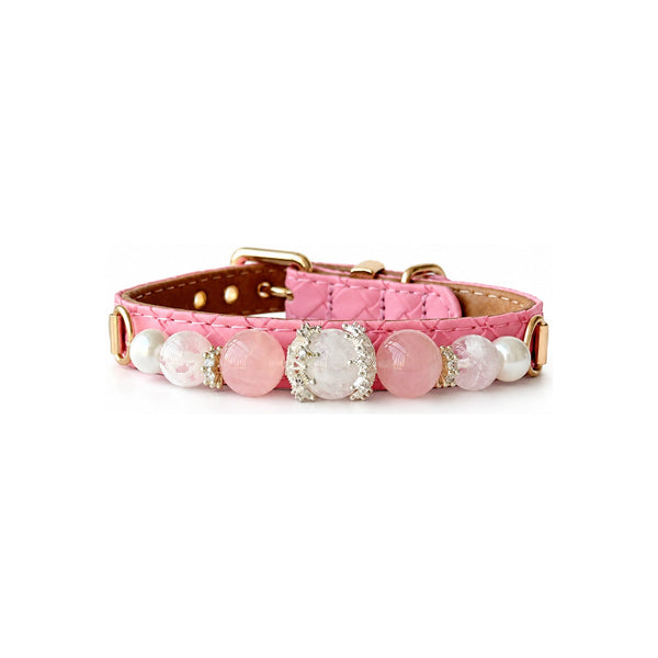 Ivory Pearl Natural Stone Beaded Pet Collar