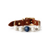 Blue Pearl Arc Beaded Pet Collar