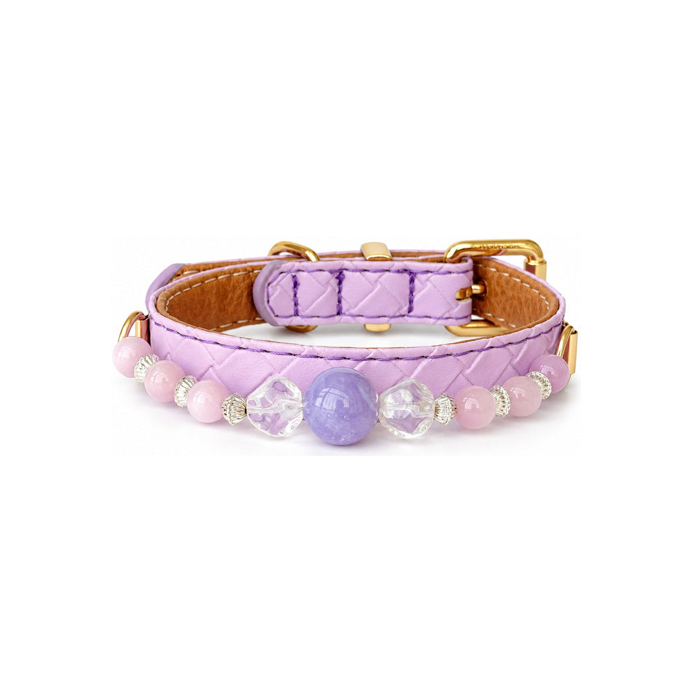 Lilac Clarity Perlen-Halsband für Haustiere