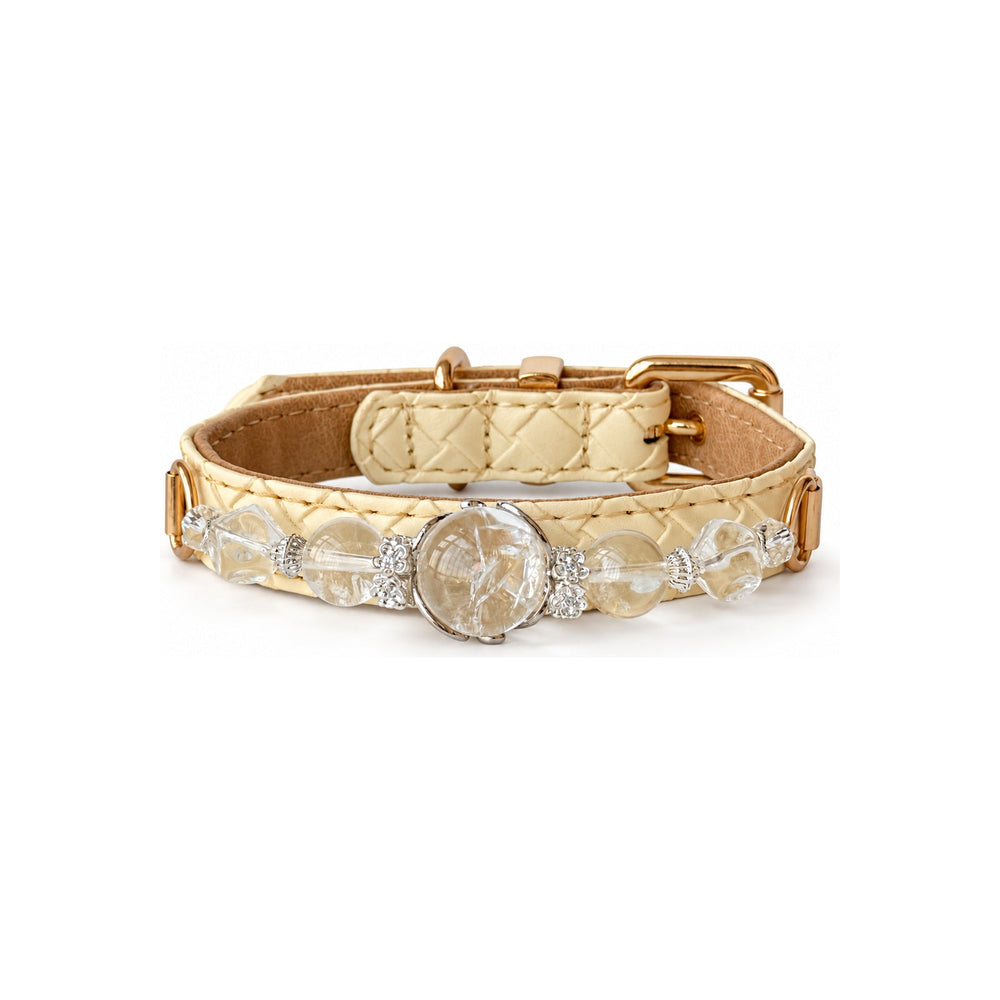 Crystal Crest Naturstein-Perlenhalsband für Haustiere