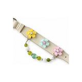 Green Meadow Blossom Beaded Pet Collar