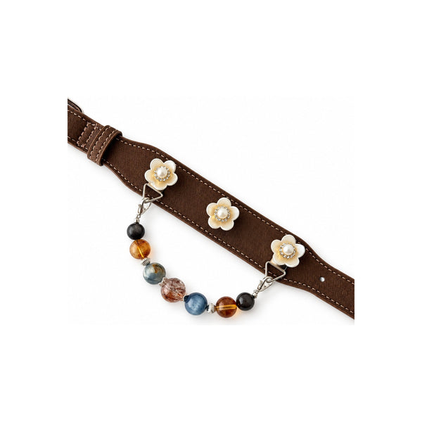 Blue Dusk Blossom Beaded Pet Collar