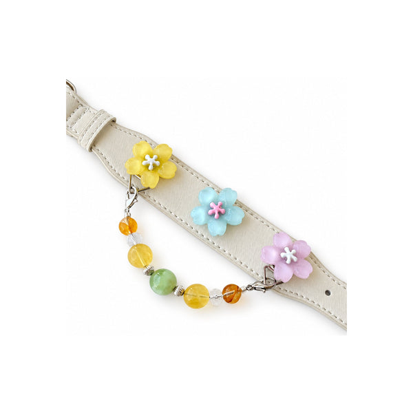 Perlen-Halsband „Zitronenwiesenblüte“