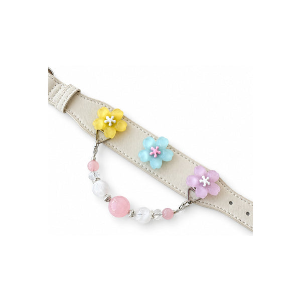 Blush Snow Blossom Beaded Pet Collar
