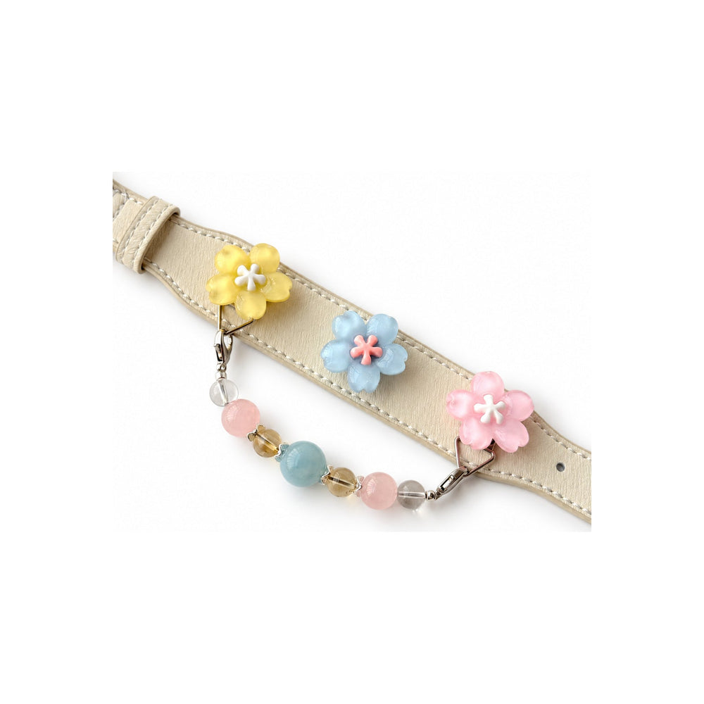 Aqua Pastel Bloom Beaded Pet Collar
