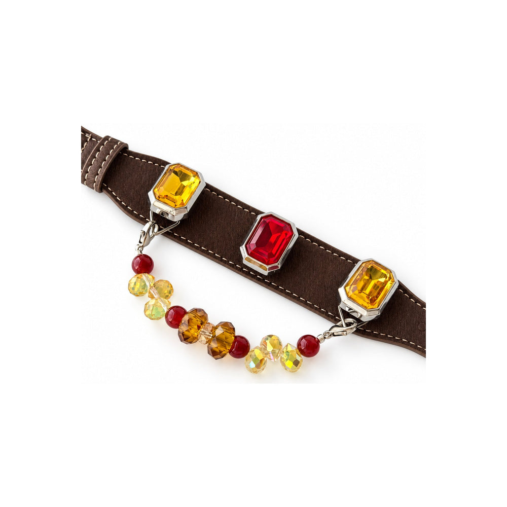 Perlen-Halsband „Golden Raindrop Crest“