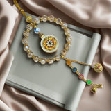Rotating Floral Medallion Hanging Ornament