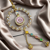 Rotating Floral Medallion Hanging Ornament