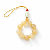 Golden Bead Loop Phone Charm