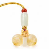 Golden Bead Loop Phone Charm