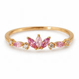 Pink Lotus Adjustable Ring